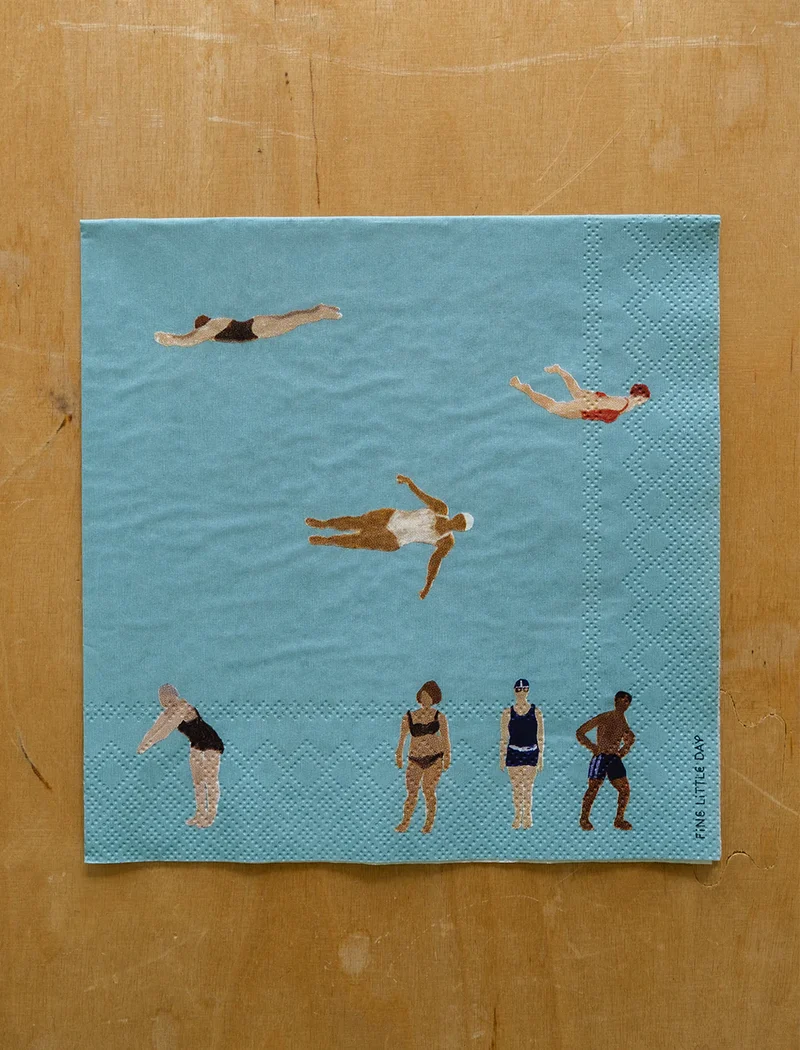 Papierservietten Schwimmer - 25 Stk.