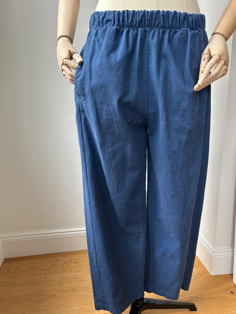 Hose aus festem Stoff - navy