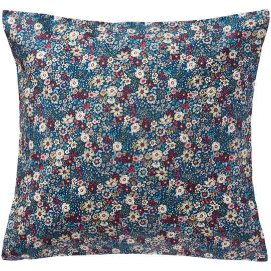 Kissenbezug Floral - blau / violett - 60x60