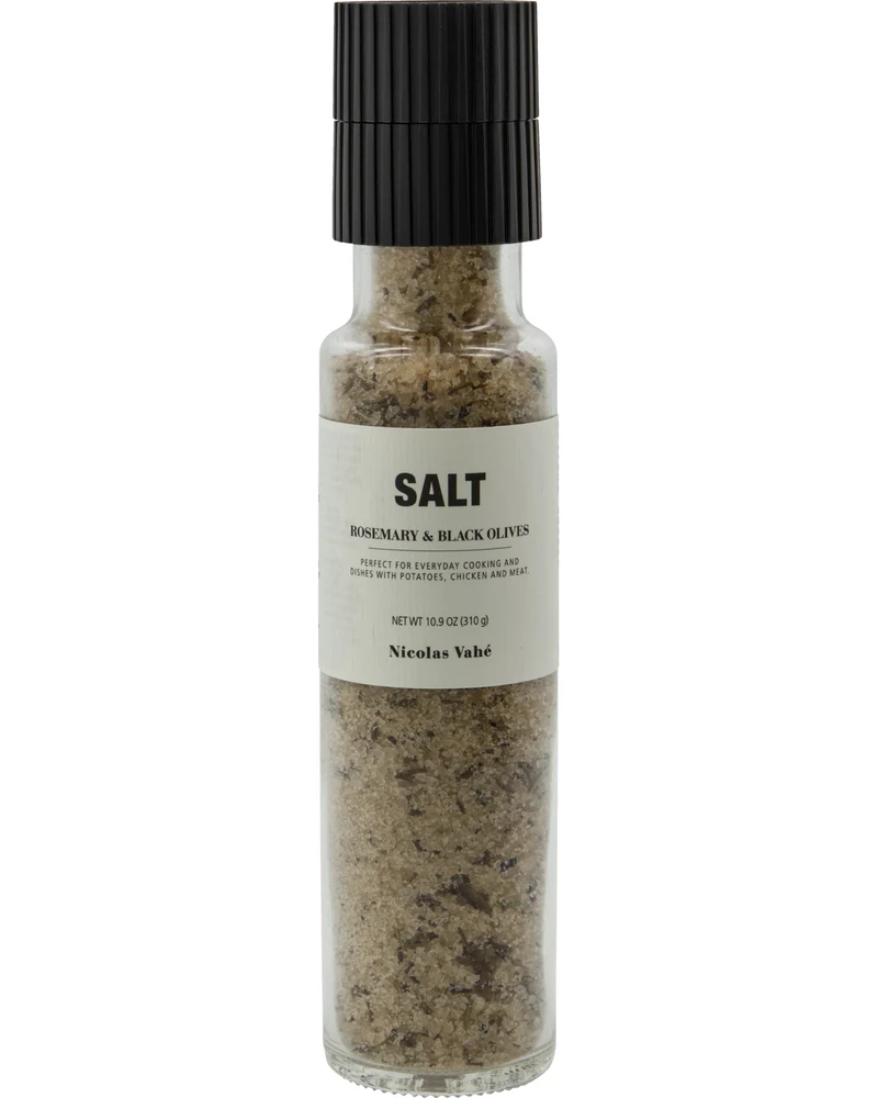 Salzmühle - Rosemary & black olives / Rosmarin und schwarze Oliven 310 g