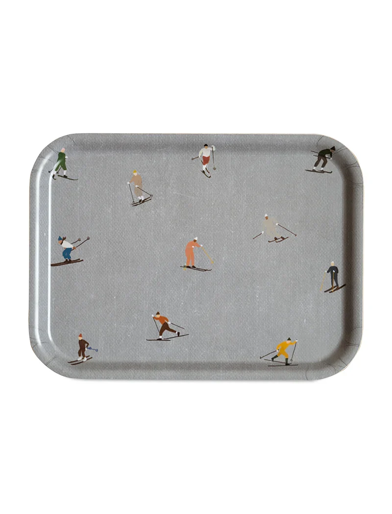Tablett Skifahrer - Klein