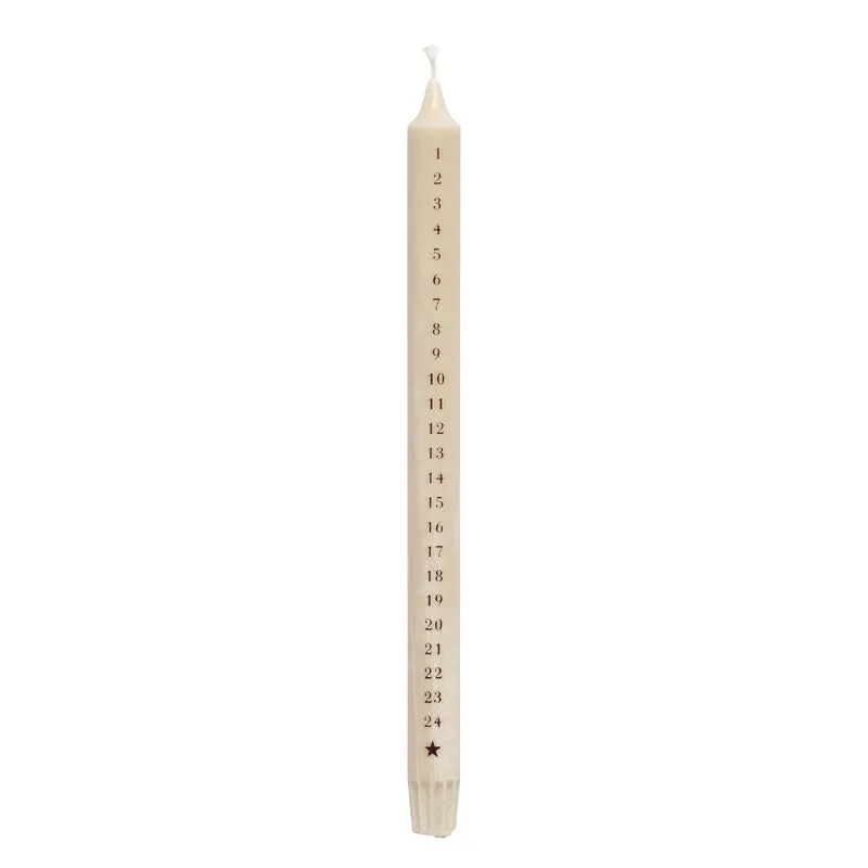 Adventskerze creme - 30 cm