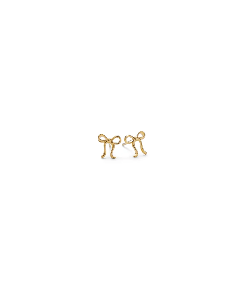 Bow Ohrstecker – gold