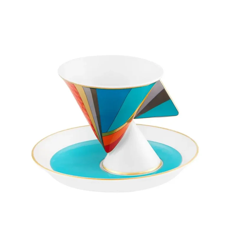 Vista Alegre Futurismo coffee cup with saucer