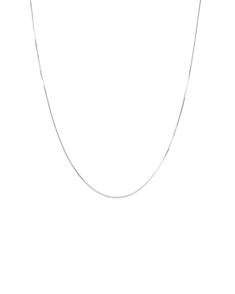Halskette Short Box Chain - Silber