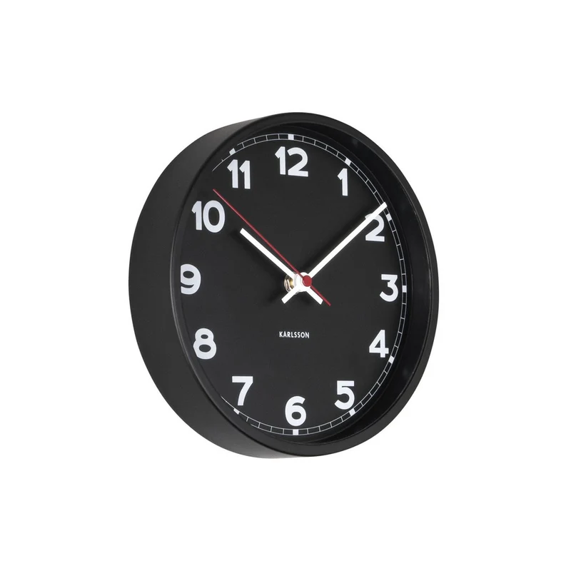 Wanduhr New Classic Small - Schwarz
