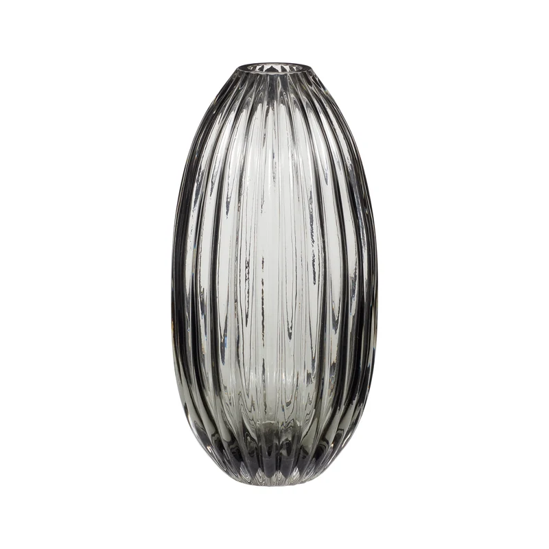 Vase Ripple - Grau