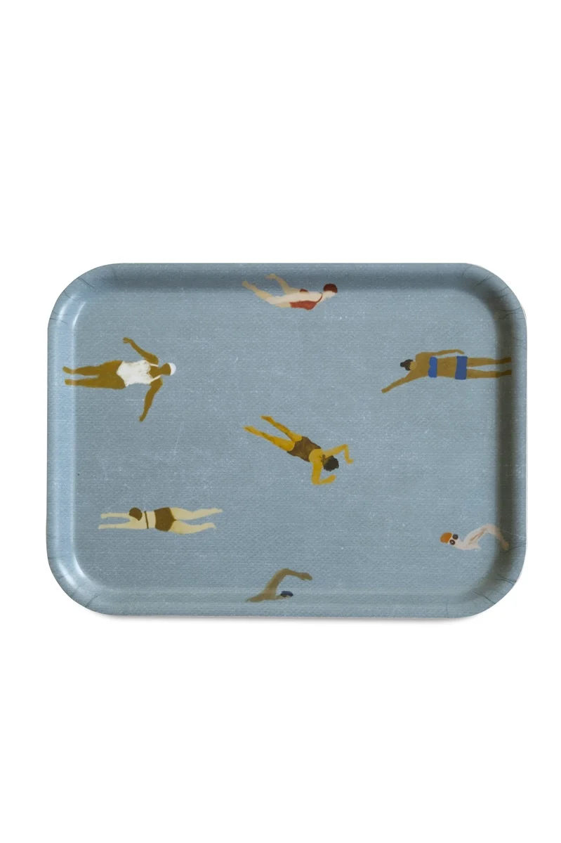 Tablett Schwimmer - Blau - Klein
