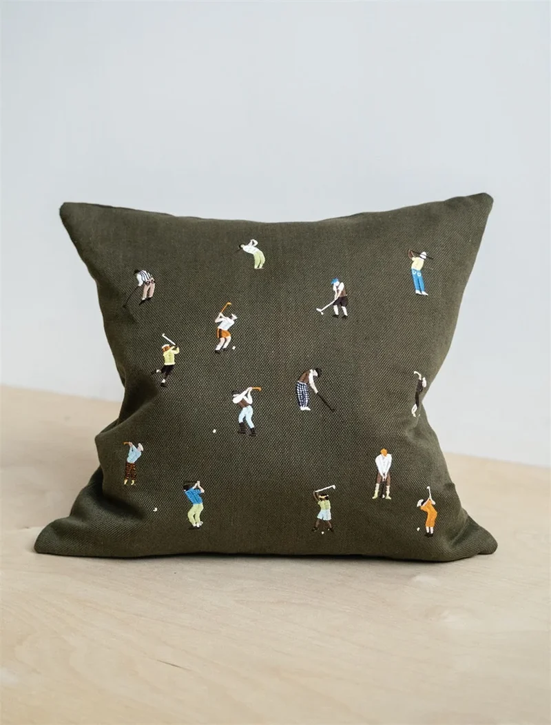 Kissenhülle Golfers - dunkelgrün