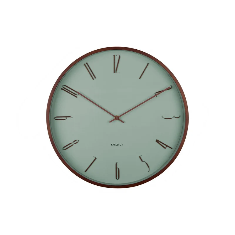 Wanduhr Scandia - graugrün