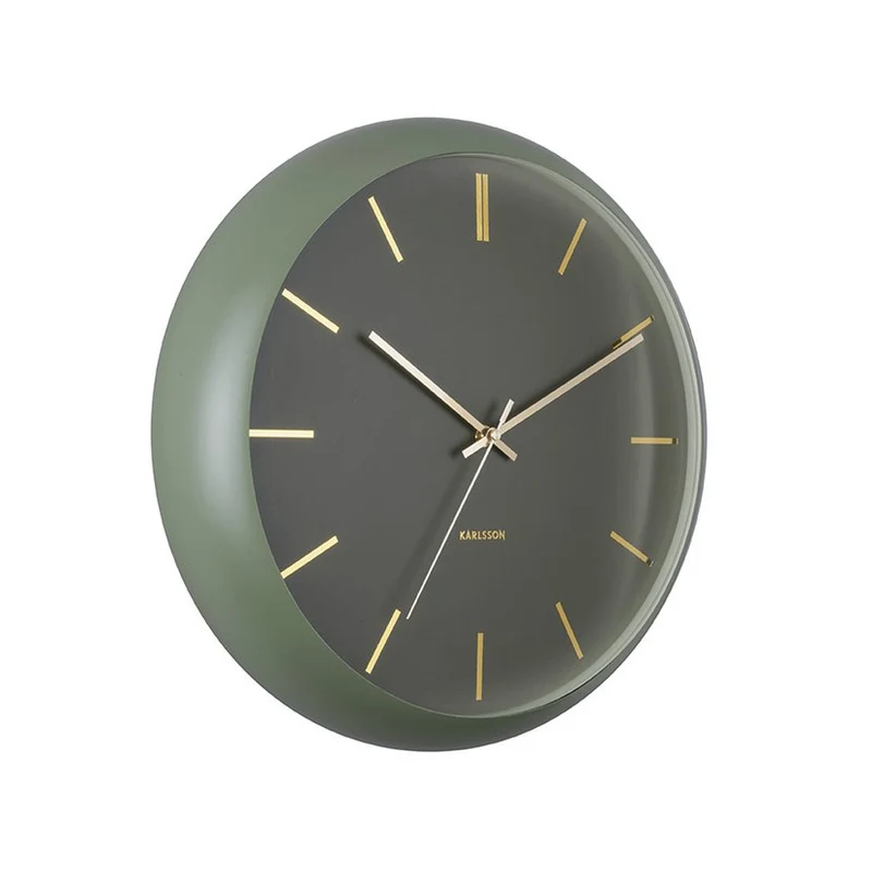 Wanduhr Globus – Grün