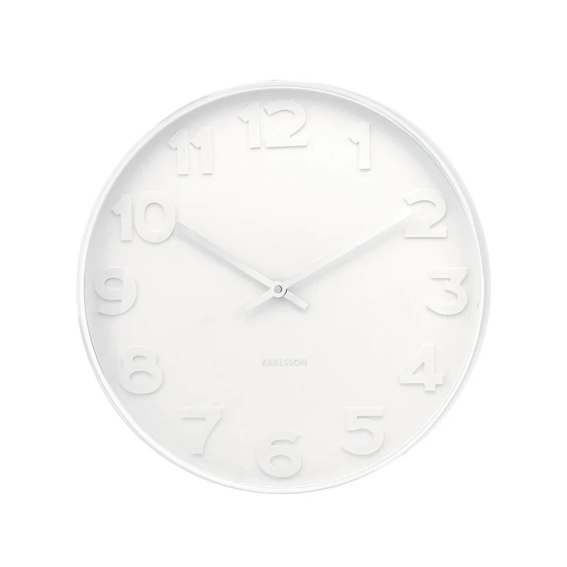 Wanduhr Mr. White Zahlen