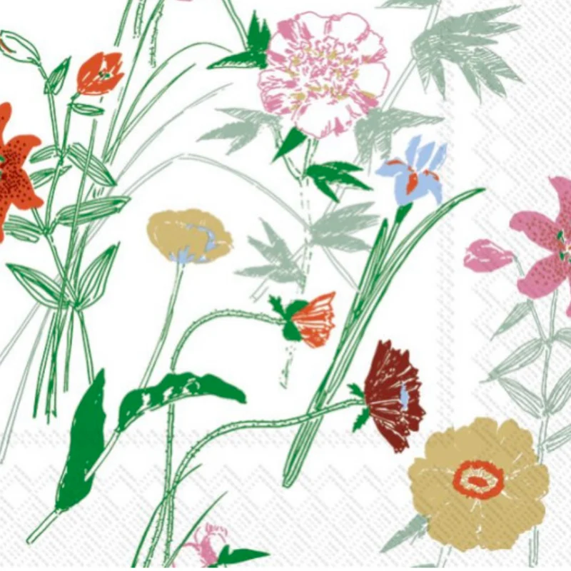 Marimekko Papierservietten - PUUTARHAKUTSUT