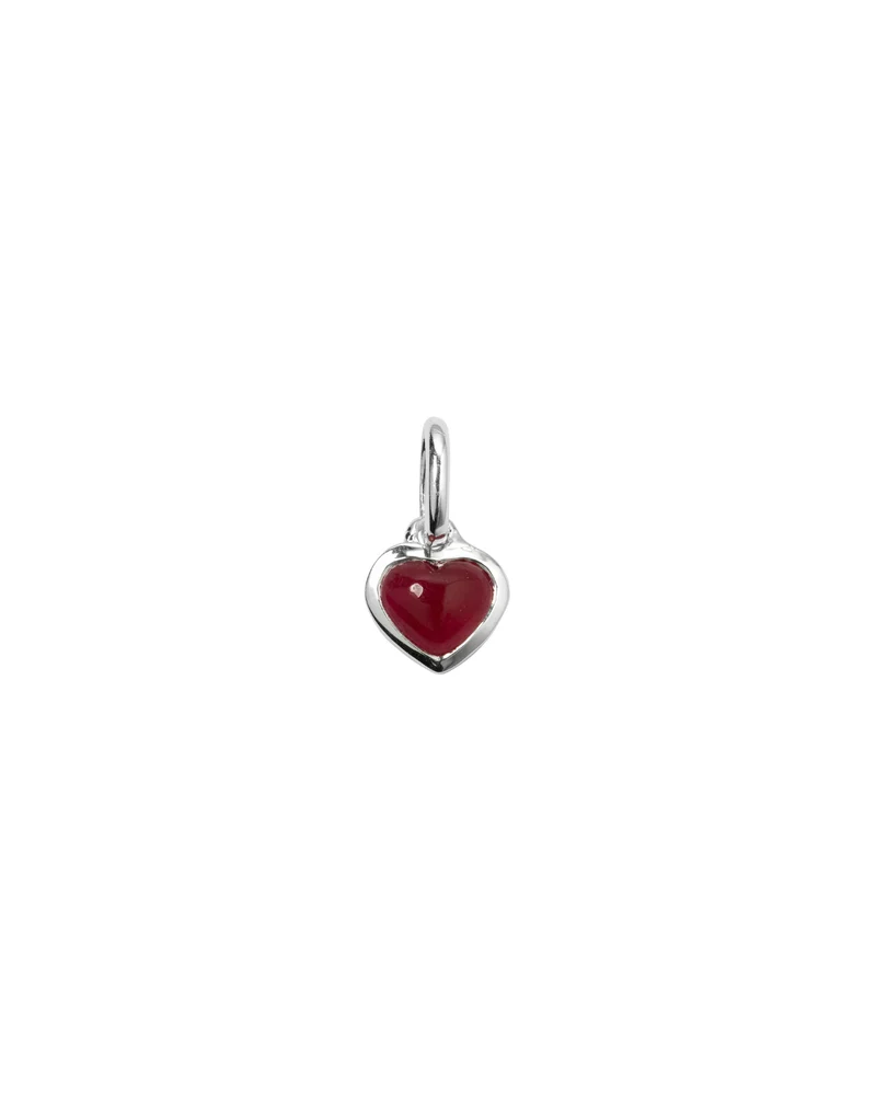 Anhänger Beloved Heart Pink Quartz - silber