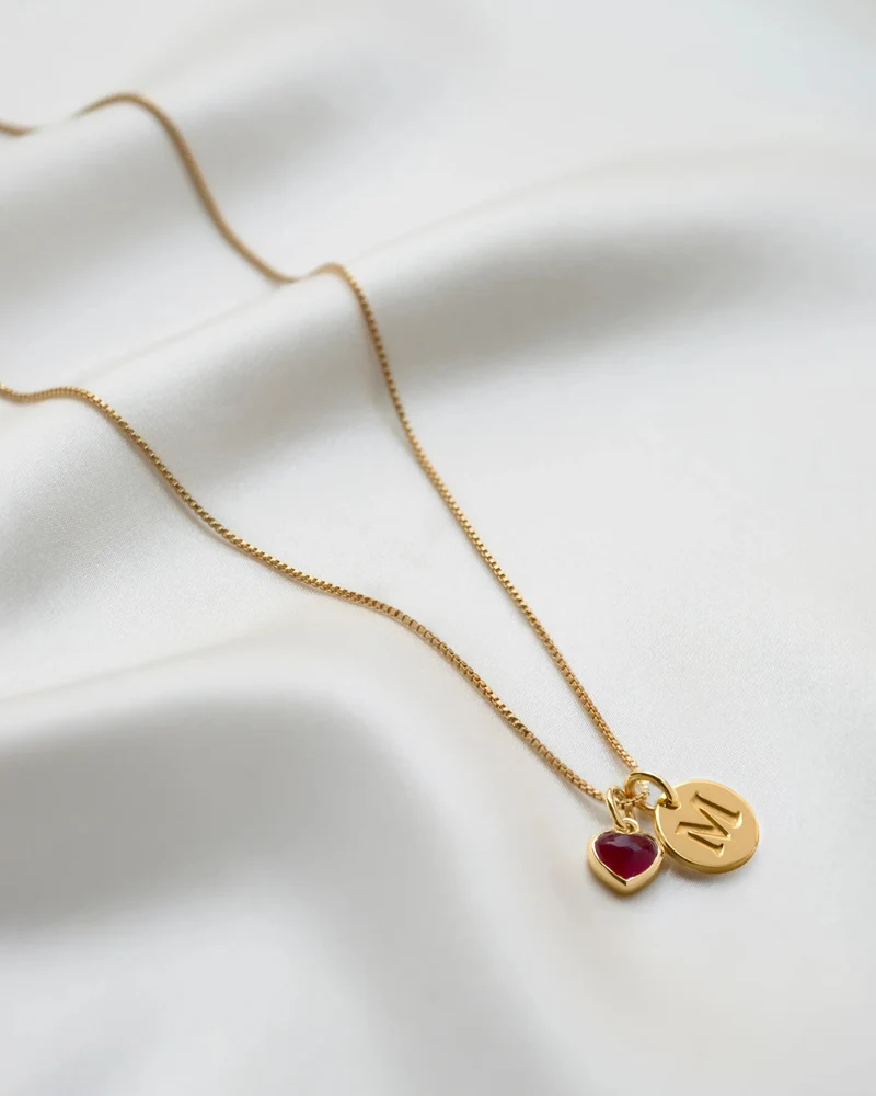 Anhänger Beloved Heart Pendant Pink Quartz - gold