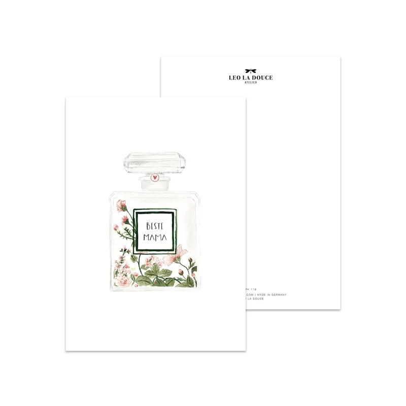Postkarte - Beste Mama | Flacon