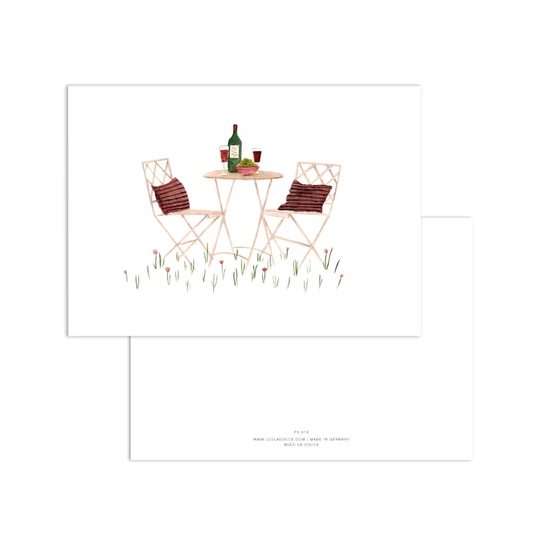Postkarte - Garden Dinner