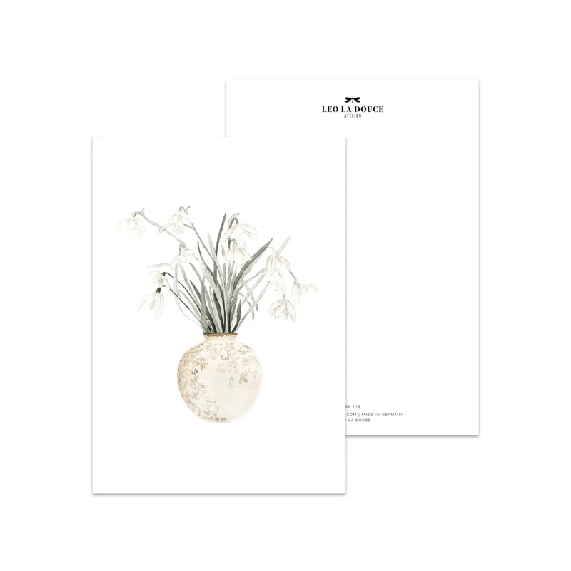 Postkarte - Schneeglöckchen