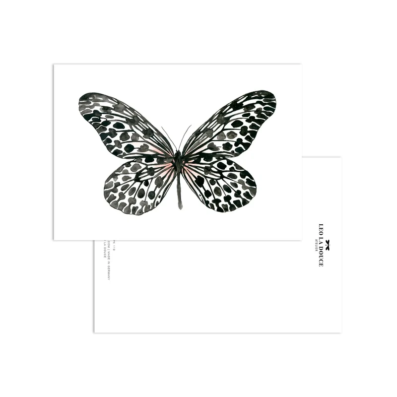 Postkarte - Black Butterfly