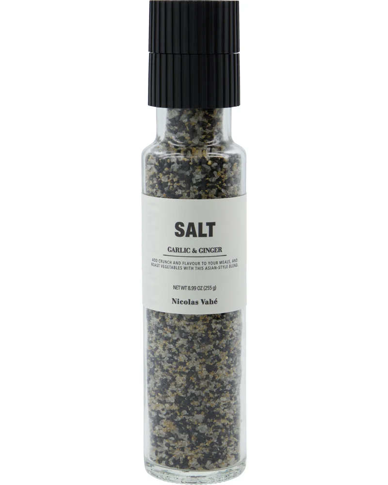 Salzmühle - Knoblauch & Ingwer (mit schwarzem Sesam)