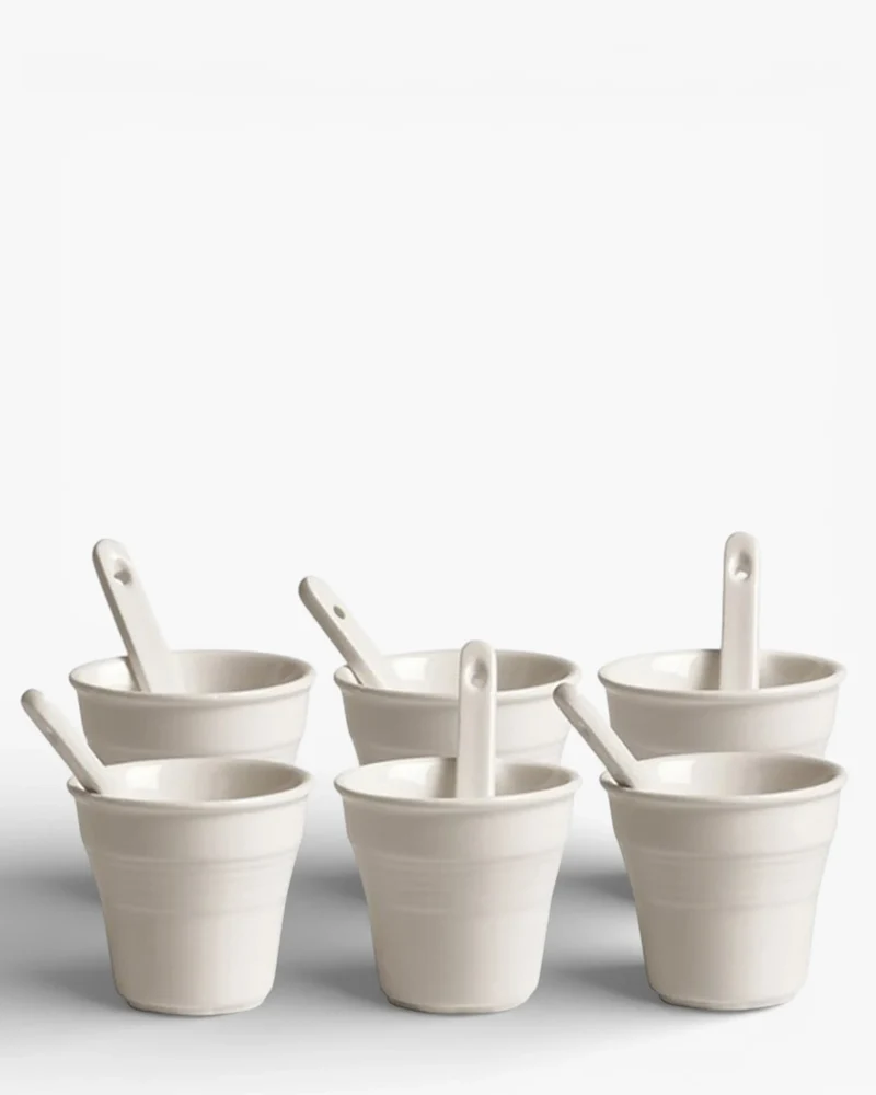 Seletti Estetico Quotidiano set 6 coffee cups with stirrers