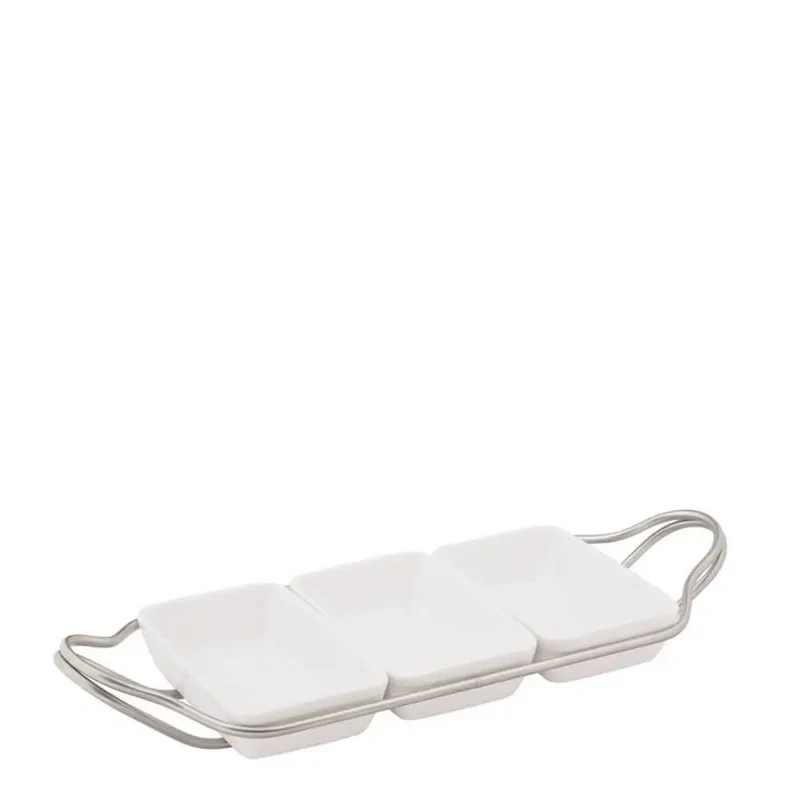 Sambonet New Living hors d'oeuvre tray with holder