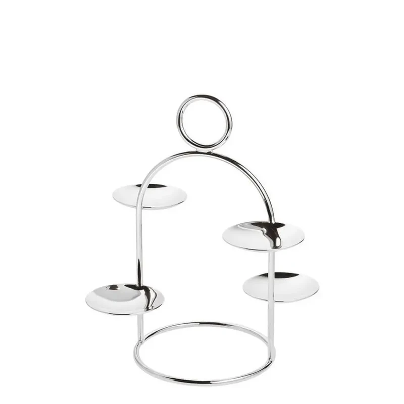 Sambonet Elite pastry stand with dishes stainless steel