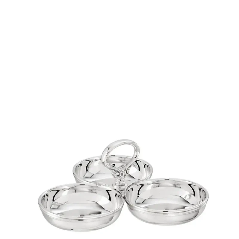 Sambonet Contour relish dish silverplated