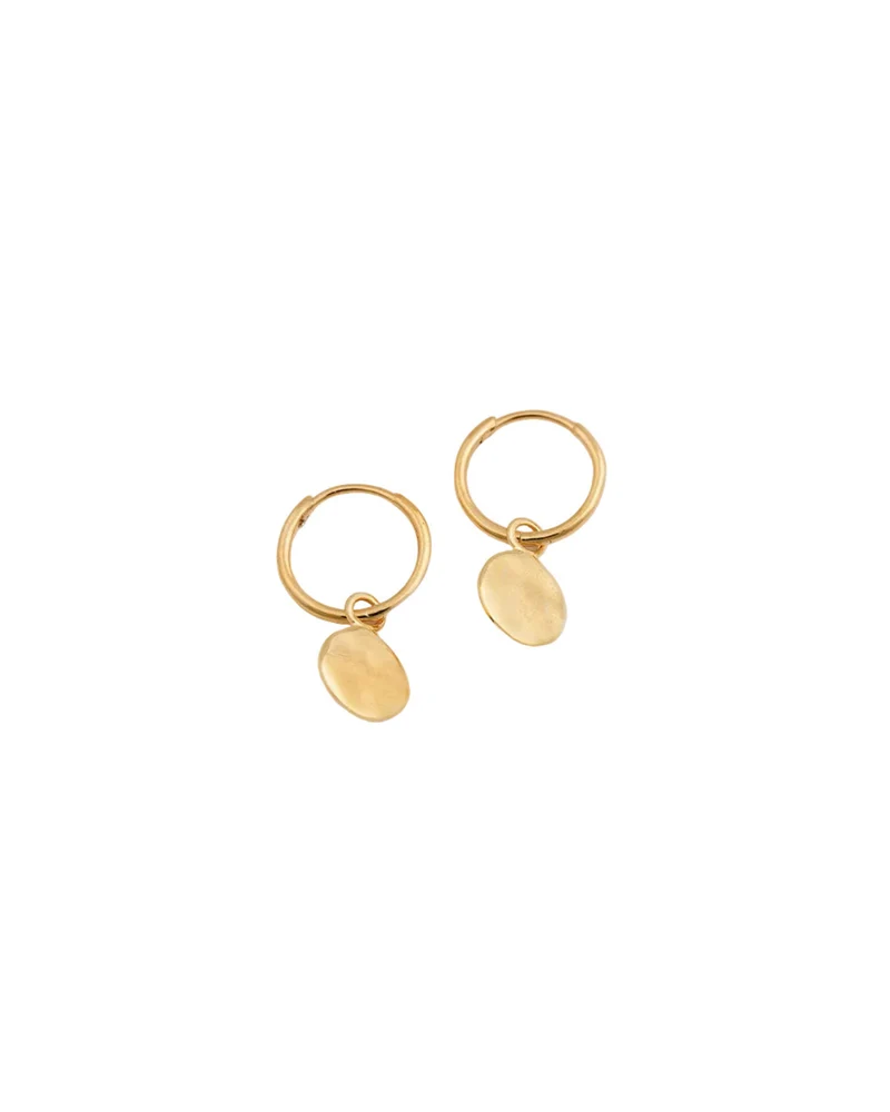 Ohrringe Minimalistica Hammered - gold
