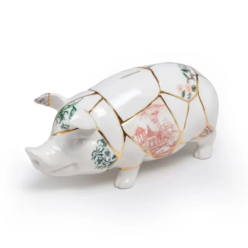 Seletti Kintsugi Piggy Bank money box