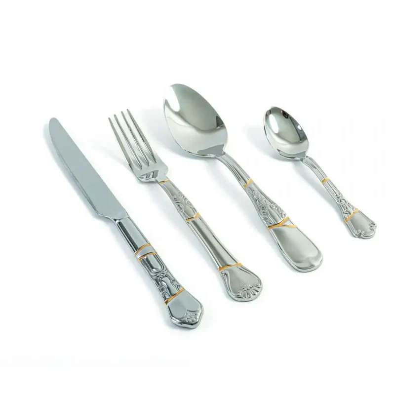 Seletti Kintsugi Cutlery 4-piece cutlery set