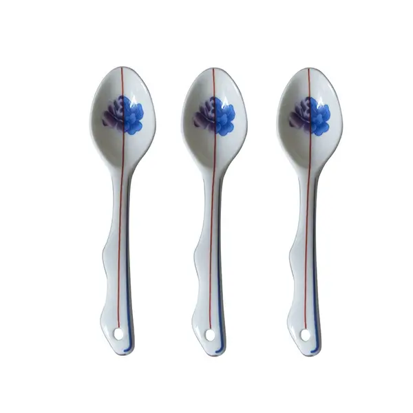 Seletti Hybrid set 3 porcelain spoons Armilla