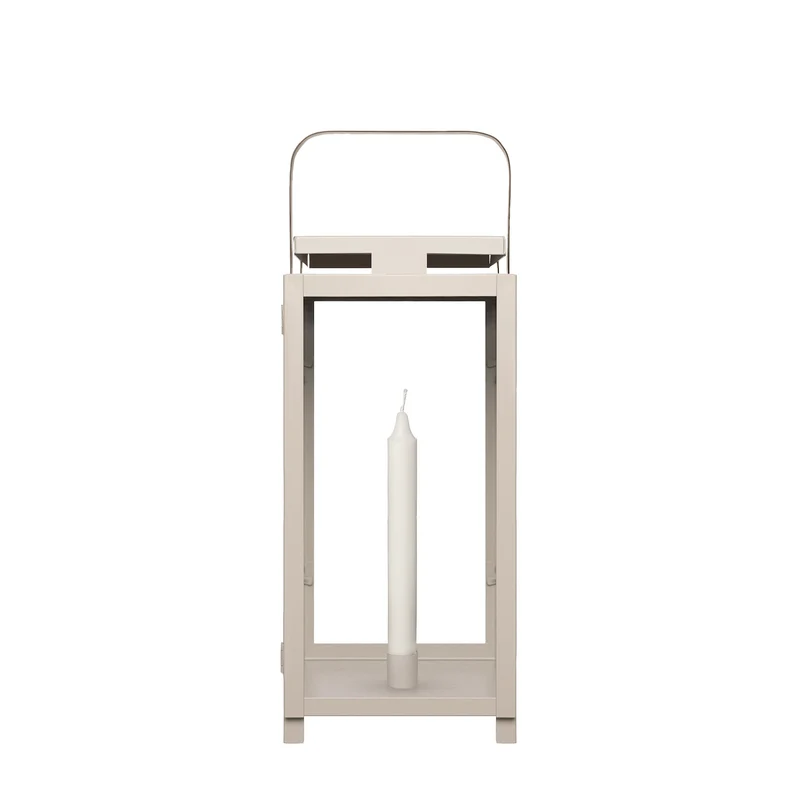 Laterne - beige 43 cm