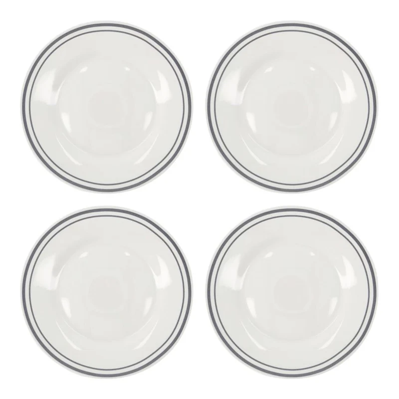 Teller Bistro - grau 4er Set ⌀ 23 cm Lunch Plate