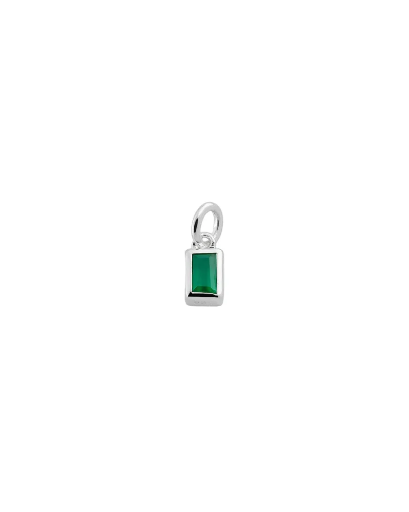 Anhänger Beloved Squared mit grünem Onyx - silber