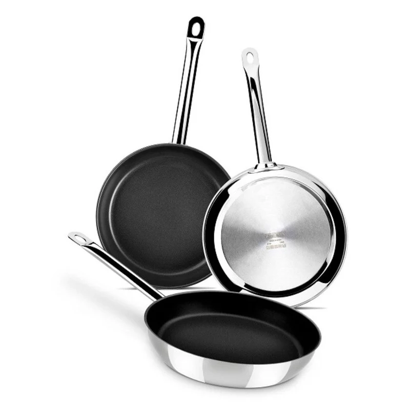 Sartén Antiadherente Chef con exterior inox Monix