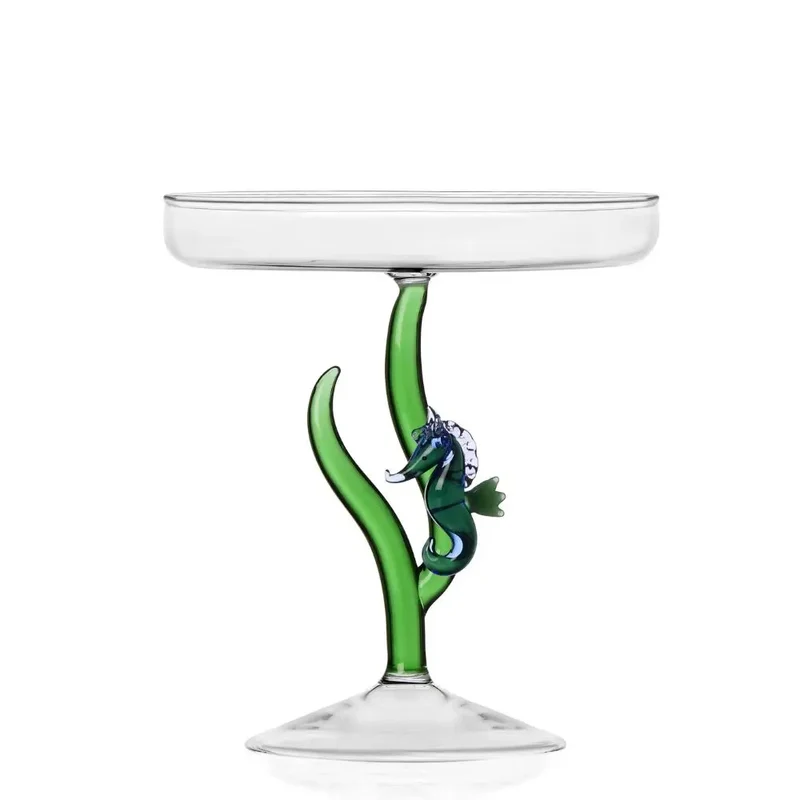 Ichendorf Marine Garden cake stand seahorse blue