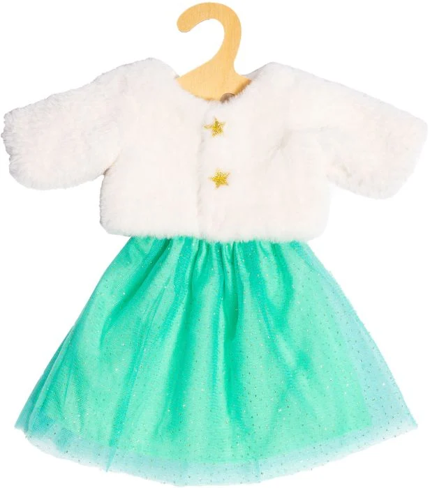 Puppen-Plüschjacke "Yuki" mit Tüllrock, Gr. 28-35 cm