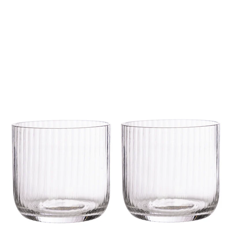 Gläser - geriffelt 2er Set