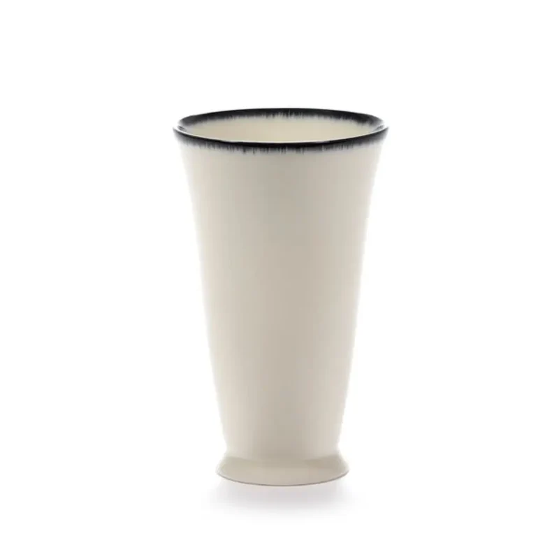Serax Dé mug off white/black h. 14 cm. - 5.51 in.