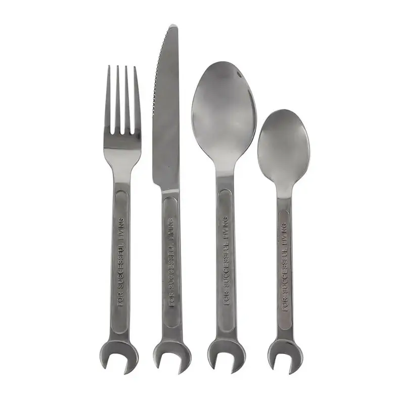 Diesel with Seletti Diy Collection cutlery set 4 pieces steel