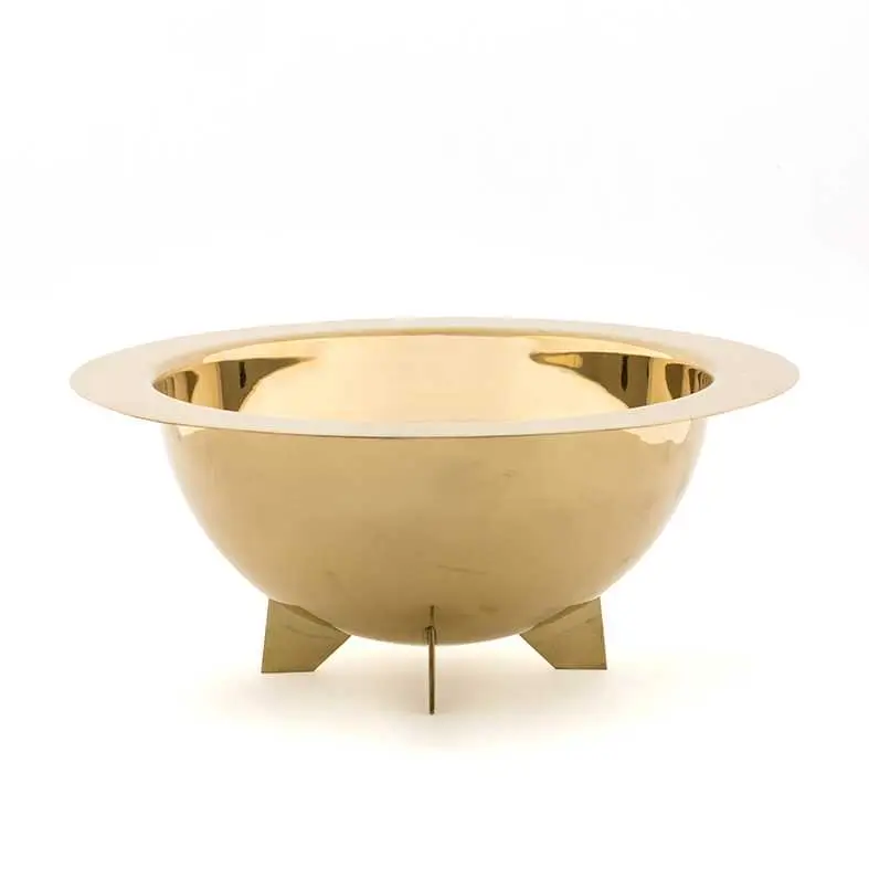 Diesel with Seletti Cosmic Diner Lunar salad bowl brass gold