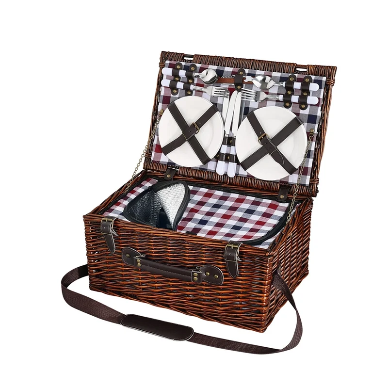 Cesta de picnic VARESE con bolsa térmica de Cilio