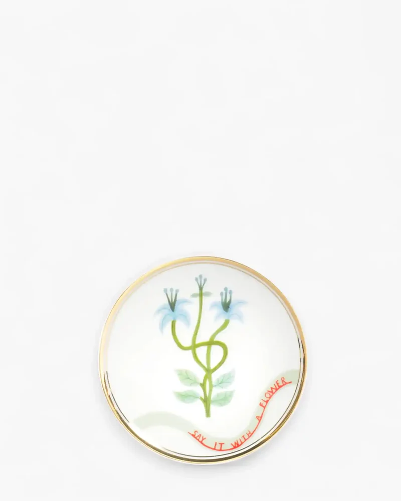 Bitossi Botanica small plate diam. 15.5 cm. - 6.10 in.