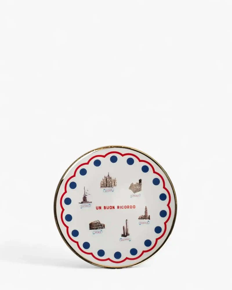 Bitossi Un Buon Ricordo small plate diam. 15.5 cm. - 6.10 in.