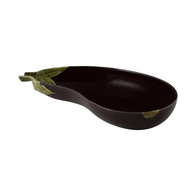 Bordallo Pinheiro Aubergine salad bowl