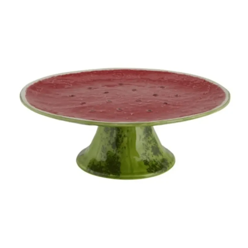 Bordallo Pinheiro Watermelon cake stand 32.5 cm. - 12.8 in.