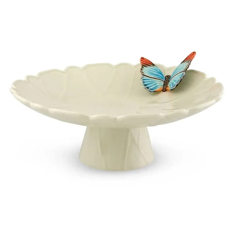 Bordallo Pinheiro Cloudy Butterflies cake stand