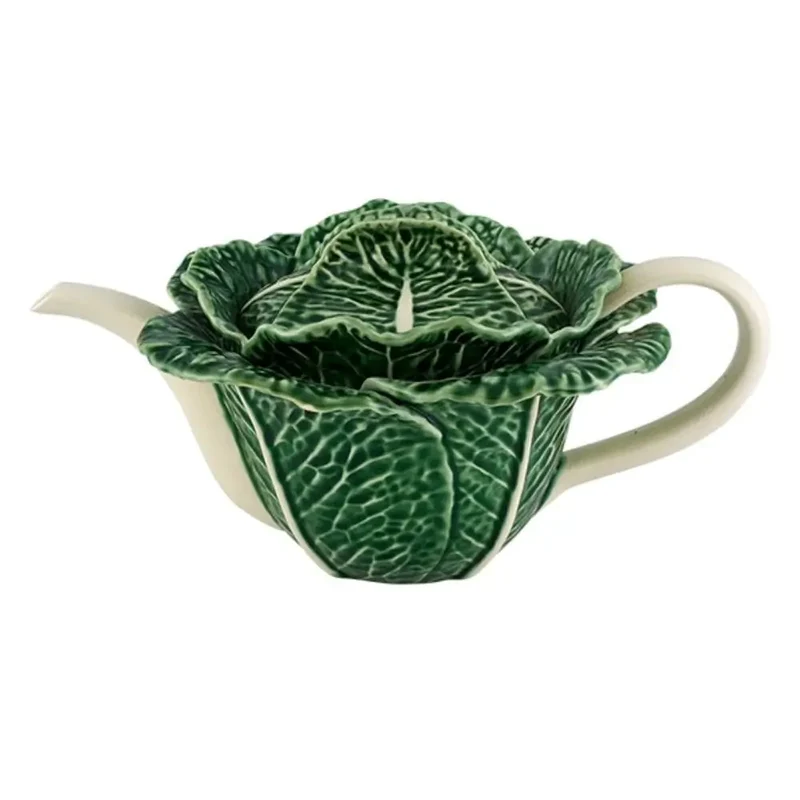 Bordallo Pinheiro Cabbage tea pot