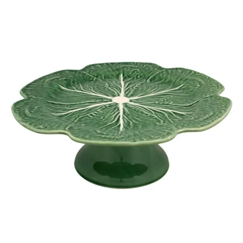 Bordallo Pinheiro Cabbage cake stand 31 cm. - 12.20 in.